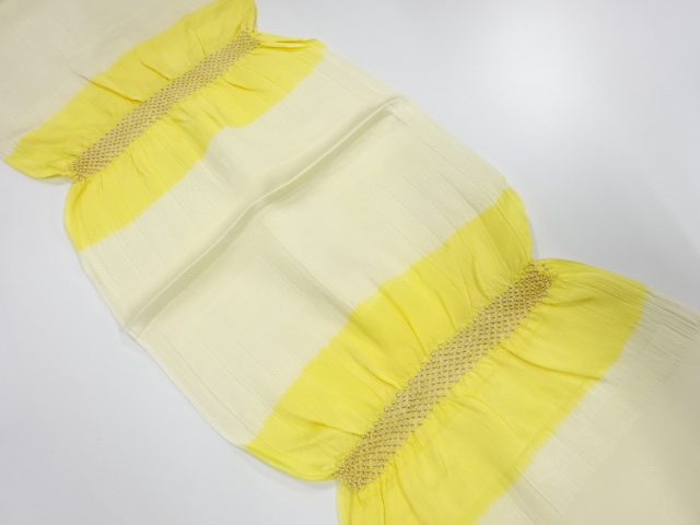 未使用品　正絹　絞り　帯揚げ